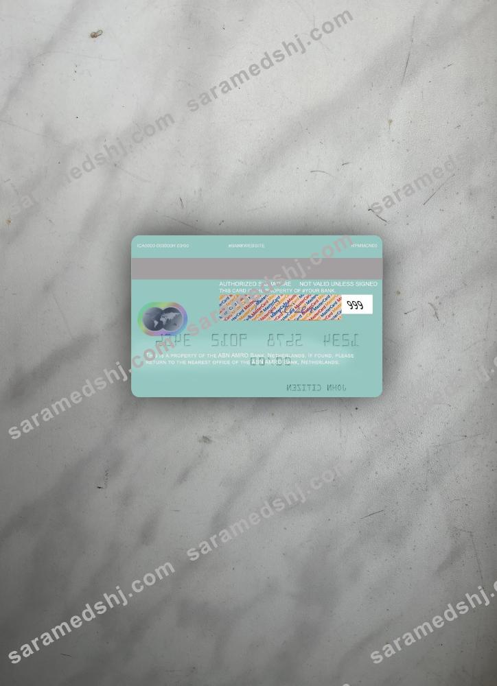 Netherlands ABN AMRO Bank mastercard photolook back
